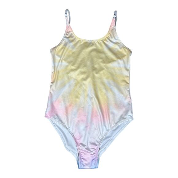 Stella Cove Girls Sugar Skies One Piece Tank Swimsuit 12 Pastel Tie Dye NWOT New